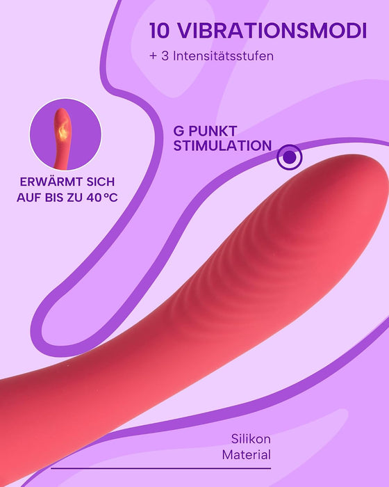 MySecretCase beheizbarer G-Punkt-Vibrator 22 cm