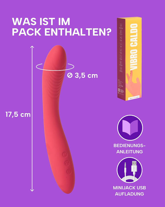 MySecretCase beheizbarer G-Punkt-Vibrator 22 cm