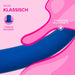 MySecretCase gebogener Silikon-Dildo Blau