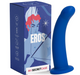 MySecretCase gebogener Silikon-Dildo Blau