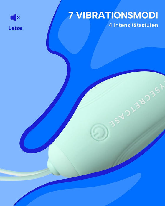 MySecretCase kompaktes Vibrations-Ei 7 Programme