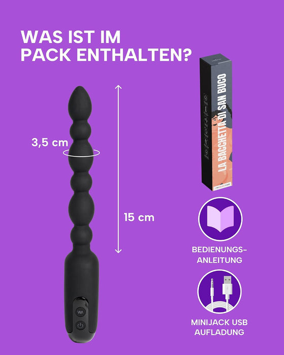 MySecretCase vibrierende Analkugeln mit zwei Motoren