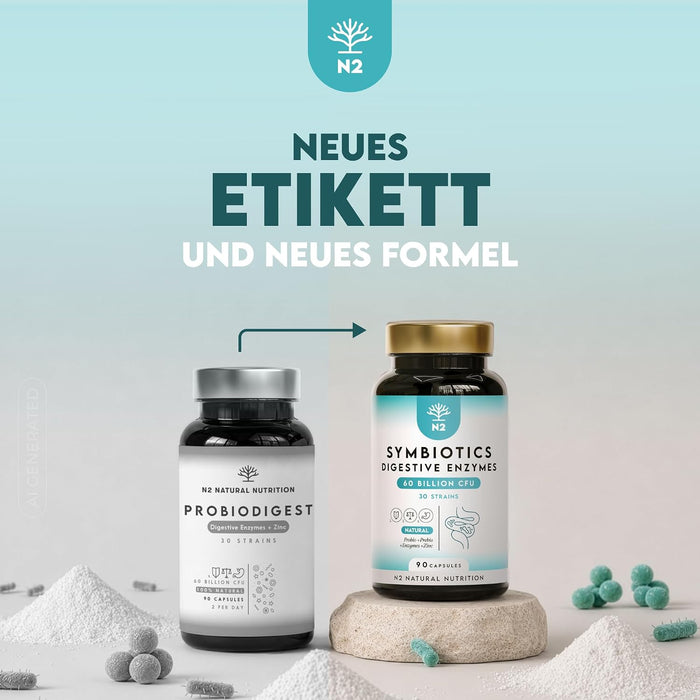 N2 Natural Nutrition Probiodigest Kulturen- und Enzymkomplex