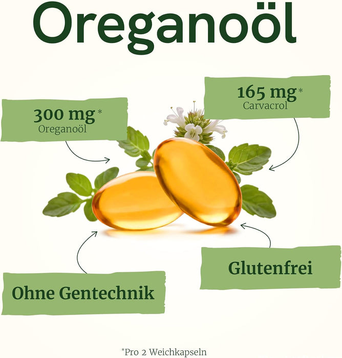 Nobi Nutrition Oreganoöl mit Schwarzkümmelöl und Knoblauchextrakt