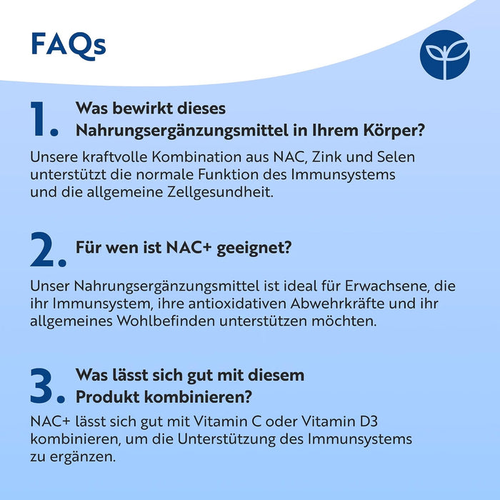 Nutravita NAC+ 600 mg mit Zink und Selen