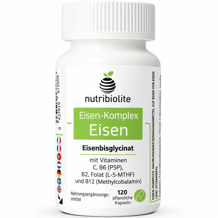Nutribiolite Eisenbisglycinat mit Vitaminkomplex