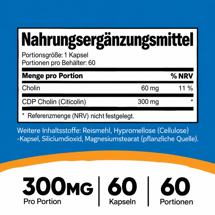Nutricost CDP-Cholin Citicolin