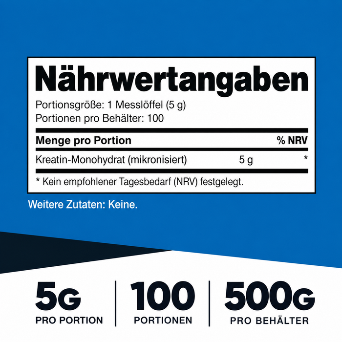 Nutricost Kreatin-Monohydrat, neutral
