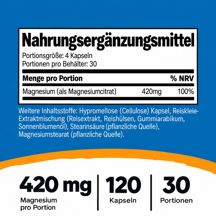 Nutricost Magnesiumcitrat