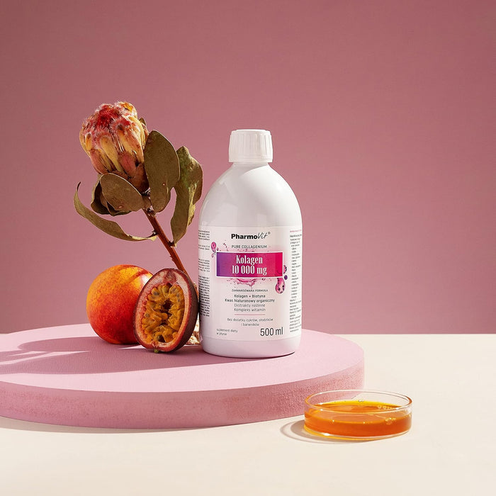 Pharmovit Flüssiges Kollagen Typ I und III mit Hyaluronsäure und Biotin
