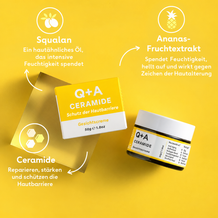 Q+A Ceramid-Gesichtscreme