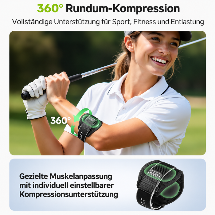 Rakiie ESP013 Ellenbogenbandage mit zwei Silikonpads grau