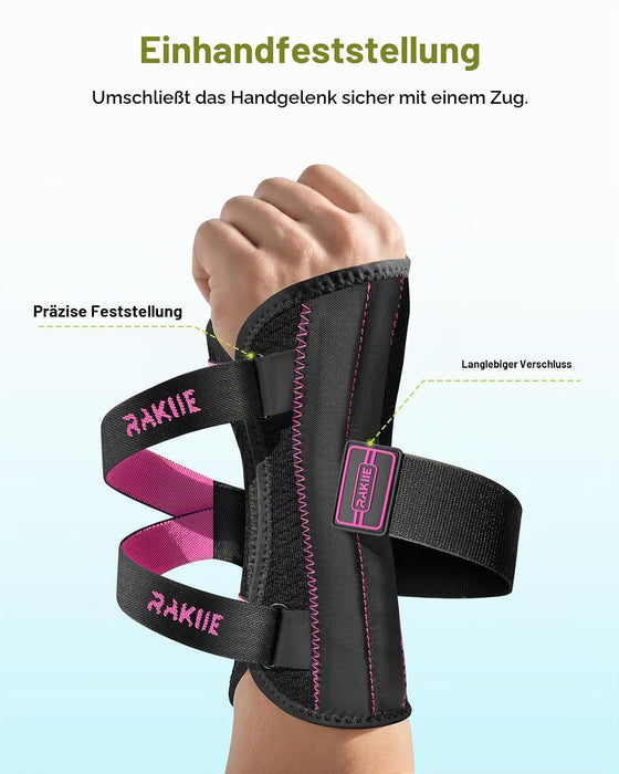 Rakiie Handgelenk-Nachtschiene rechts M rosa