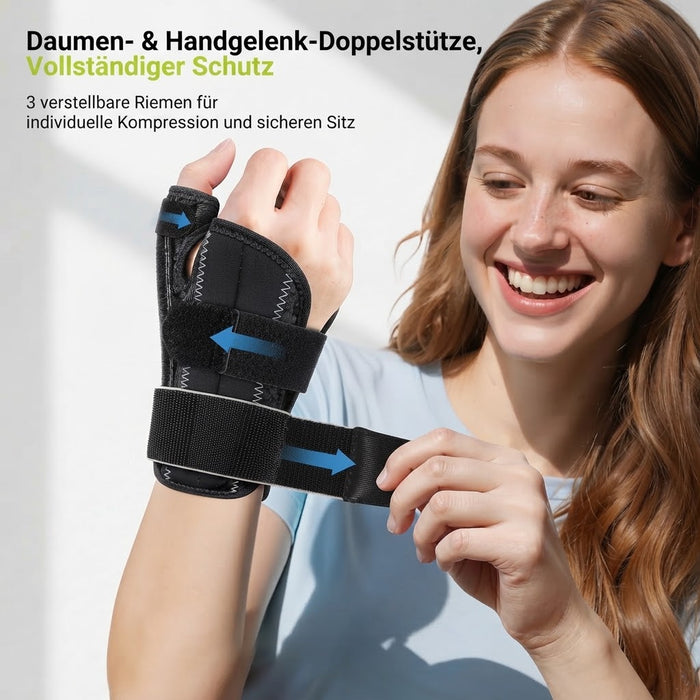 Rakiie kombinierte Handgelenk- und Daumenbandage links S/M grau