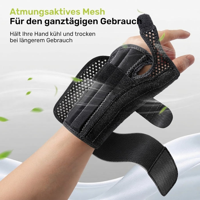 Rakiie kombinierte Handgelenk- und Daumenbandage links S/M grau