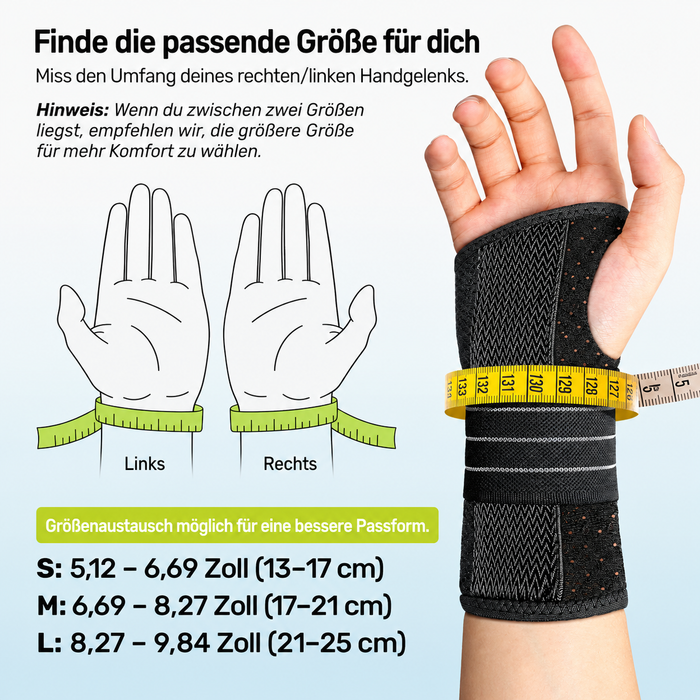 Rakiie leichte Handgelenkstütze rechts M grau