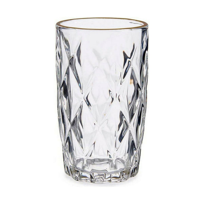 Becher Gold Durchsichtig Glas (340 ml) (6 Stück)