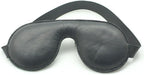 SMspade gepolsterte Leder-Augenbinde BK-10097 Schwarz