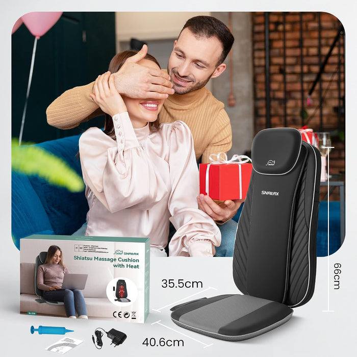 Snailax SL-228 Shiatsu-Massageauflage mit Punktmassage
