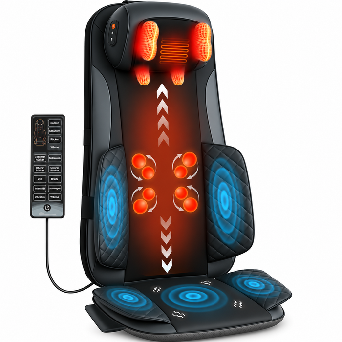 Snailax SL-25B4 Massageauflage mit abnehmbarem Kissen