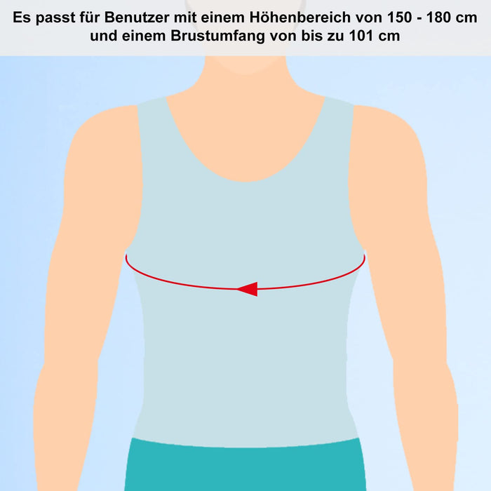 SupreGear Armschlinge mit gekreuzten Rückengurten, dunkelgrau