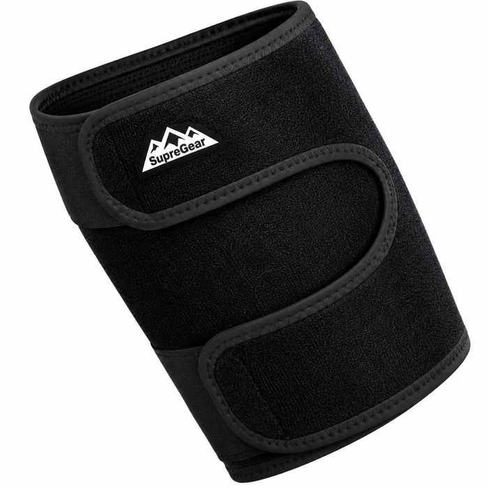 SupreGear Oberschenkelbandage, 68 x 18 cm, schwarz
