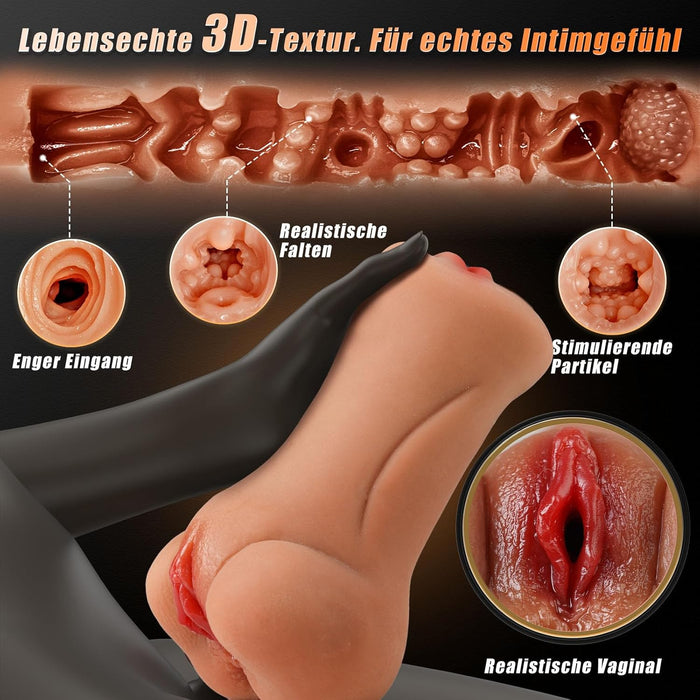 VIJISA 3-in-1-Mehrkanal-Masturbator 650 g