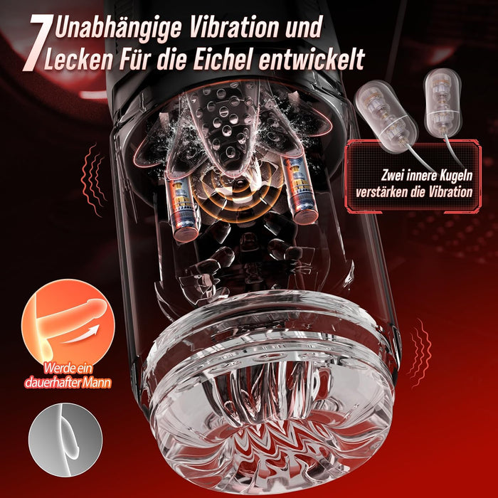 VIJISA Masturbator mit Teleskop-, Rotations- und Vibrationsfunktion