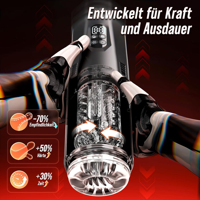 VIJISA Masturbator mit Teleskop-, Rotations- und Vibrationsfunktion