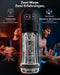 VIJISA transparenter Masturbator mit sieben Saug- und Vibrationsmodi