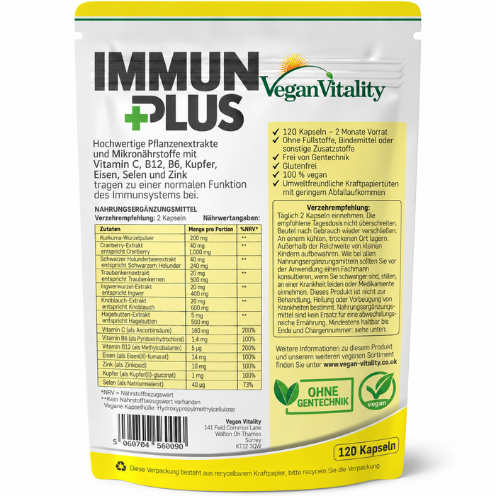 Vegan Vitality Immun Plus