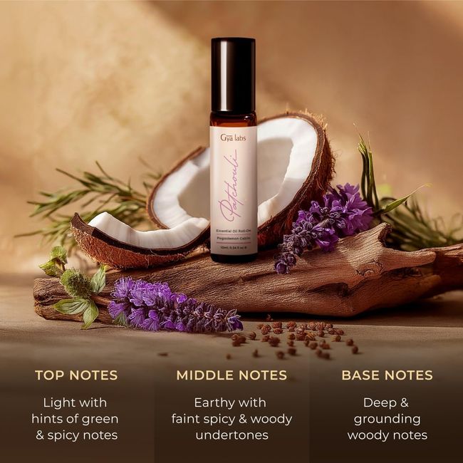 Gya Labs Patchouli-Öl Ätherisches Öl Roll on