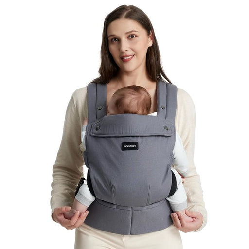 Momcozy Baby Trage - Leichte & Atmungsaktive Grau