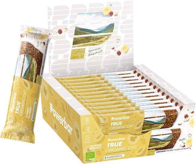 Powerbar True Organic Oat Bar Banana-Hazelnut - 100% Pflanzlich + 100% Bio + Klimaneutral