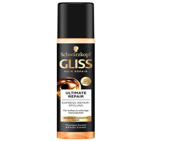 Gliss Express-Repair-Spülung Ultimate Repair, Haarspülung mit Keratin