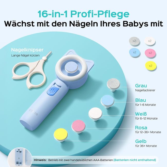 COSLUS  Baby Maniküre und Pediküre Blau