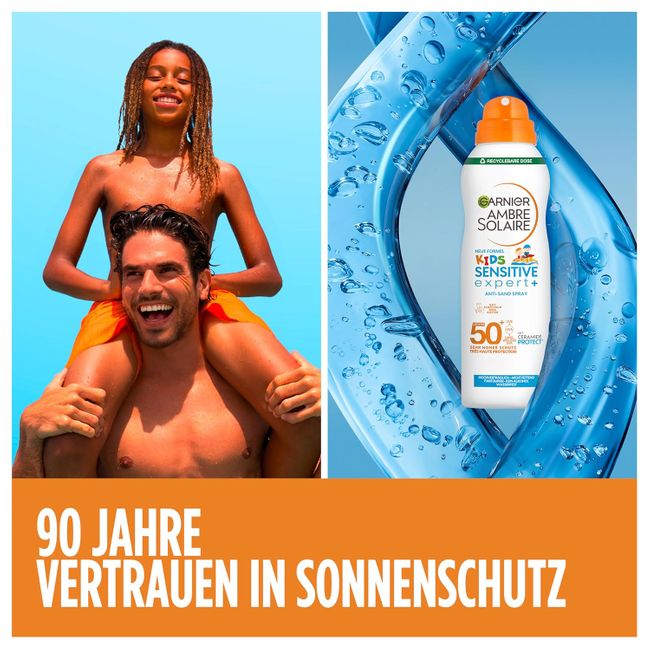 Garnier Ambre Solaire Kids Sensitive Expert+ Anti-Sand Spray LSF 50+