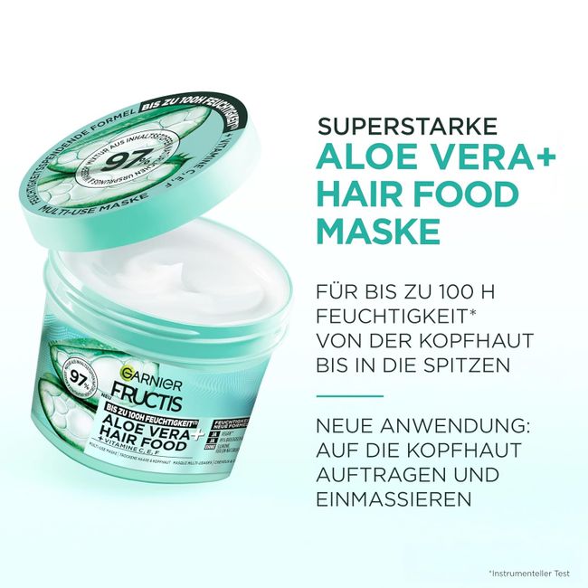 Garnier Fructis Aloe Vera Hair Food Haarpflege Set mit Multi-Use Maske, Shampoo und Spülung