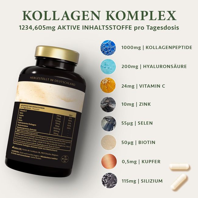 Satin Naturel Hyaluron Kollagen Komplex Kapseln