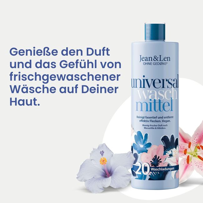Jean & Len Universalwaschmittel Wasserlilie & Hibiskus