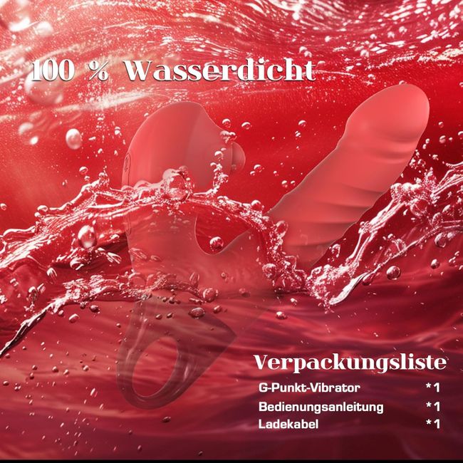 YAWNSHE Dildo Vibrator Stoßfunktion, 3 in 1 G Punkt Vibration