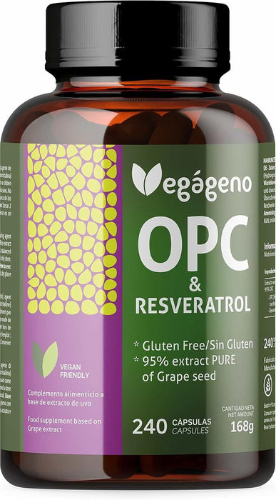 VEGÁGENO OPC Traubenkernextrakt und RESVERATROL Kapseln