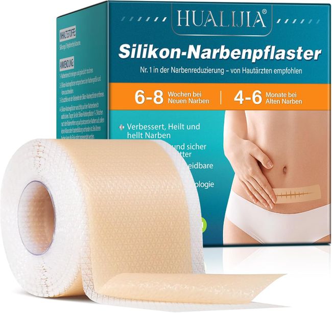 HUALIJIA Silikon Narbenpflaster für die Haut