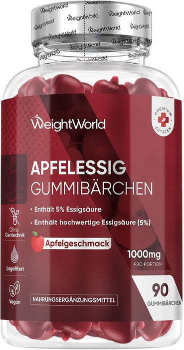 WeightWorld Apfelessig Gummibärchen 1000mg V2603-4864