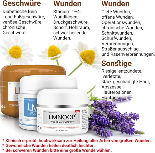 LMNOOP Dekubitus Creme Wundheilungssalbe