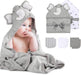 momcozy Baby Badetuch Set, 8-teiliges Babyhandtuch Set