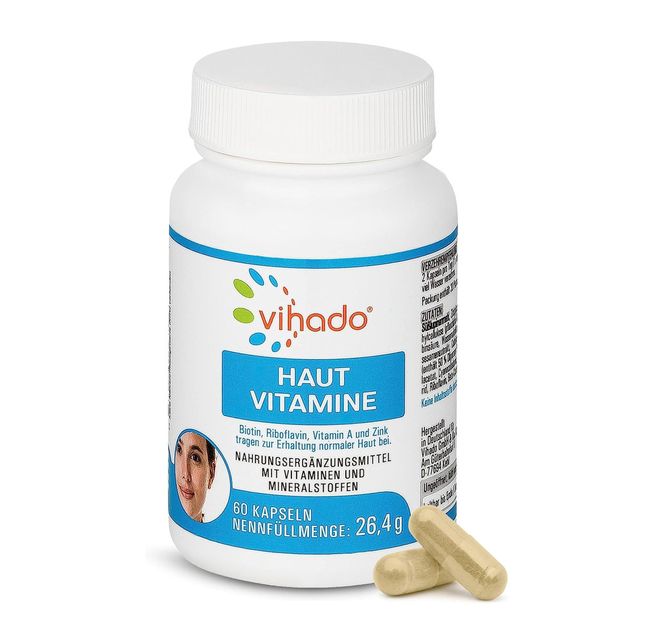 Vihado Haut Vitamine – Hautpflege von innen mit Zink, Biotin und Vitamin A