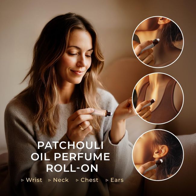 Gya Labs Patchouli-Öl Ätherisches Öl Roll on
