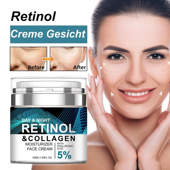 Soleneva Retinol Creme Gesicht, Anti Falten Creme
