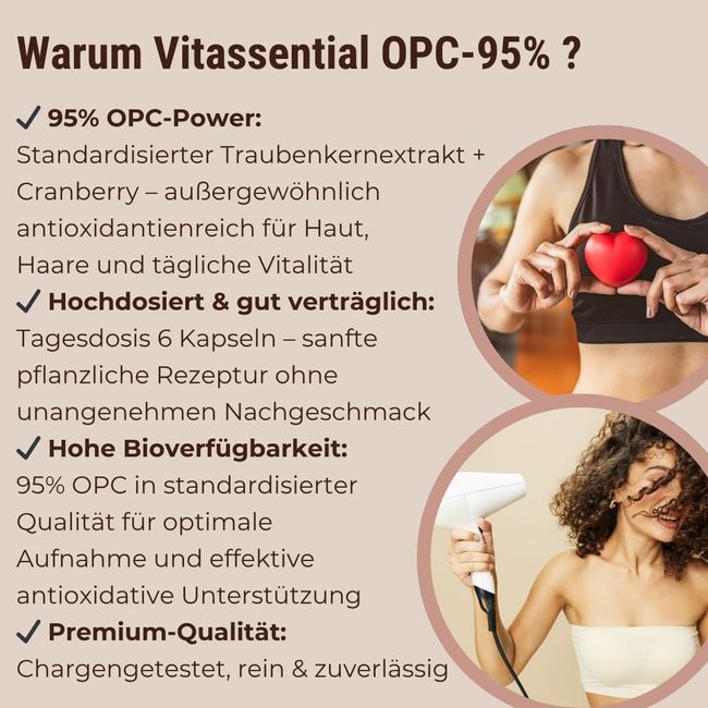 Vitassential OPC 95% Traubenkernextrakt Kapseln